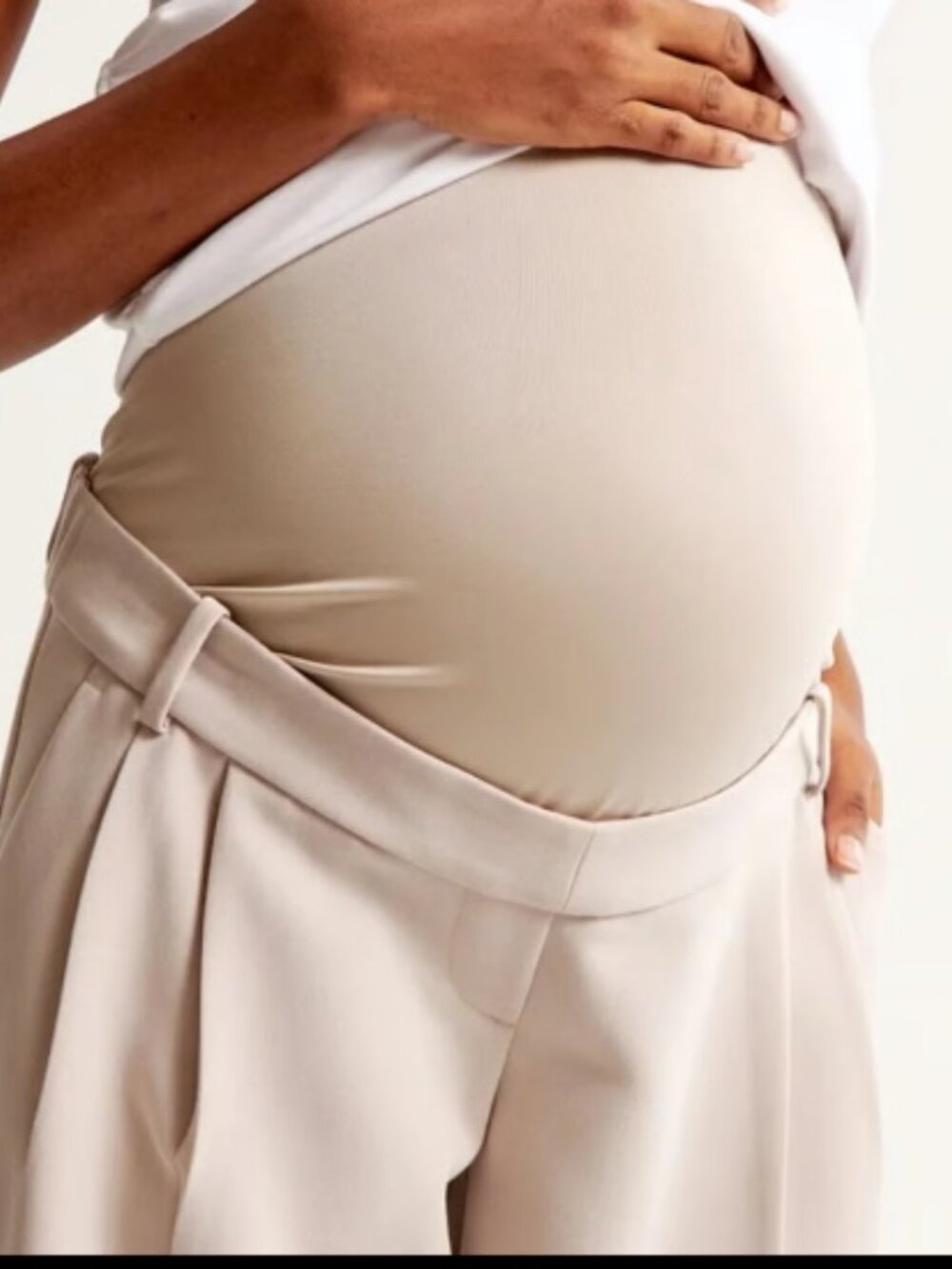 ABERCROMBIE & FITCH BLACK SLOANE WIDE LEG MATERNITY TROUSER PANTS NWT 4 s/27 w - Picture 2 of 10